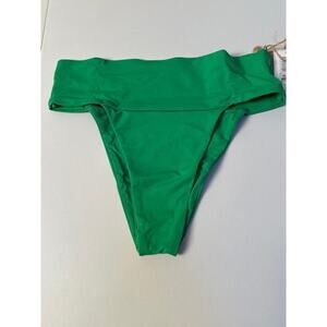 FP Toast Swim Banded Waist Bikini Bottom Fern Green SZ XS